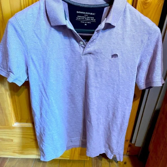 Banana Republic Shirts Mens Size Medium Polo Heather Purple